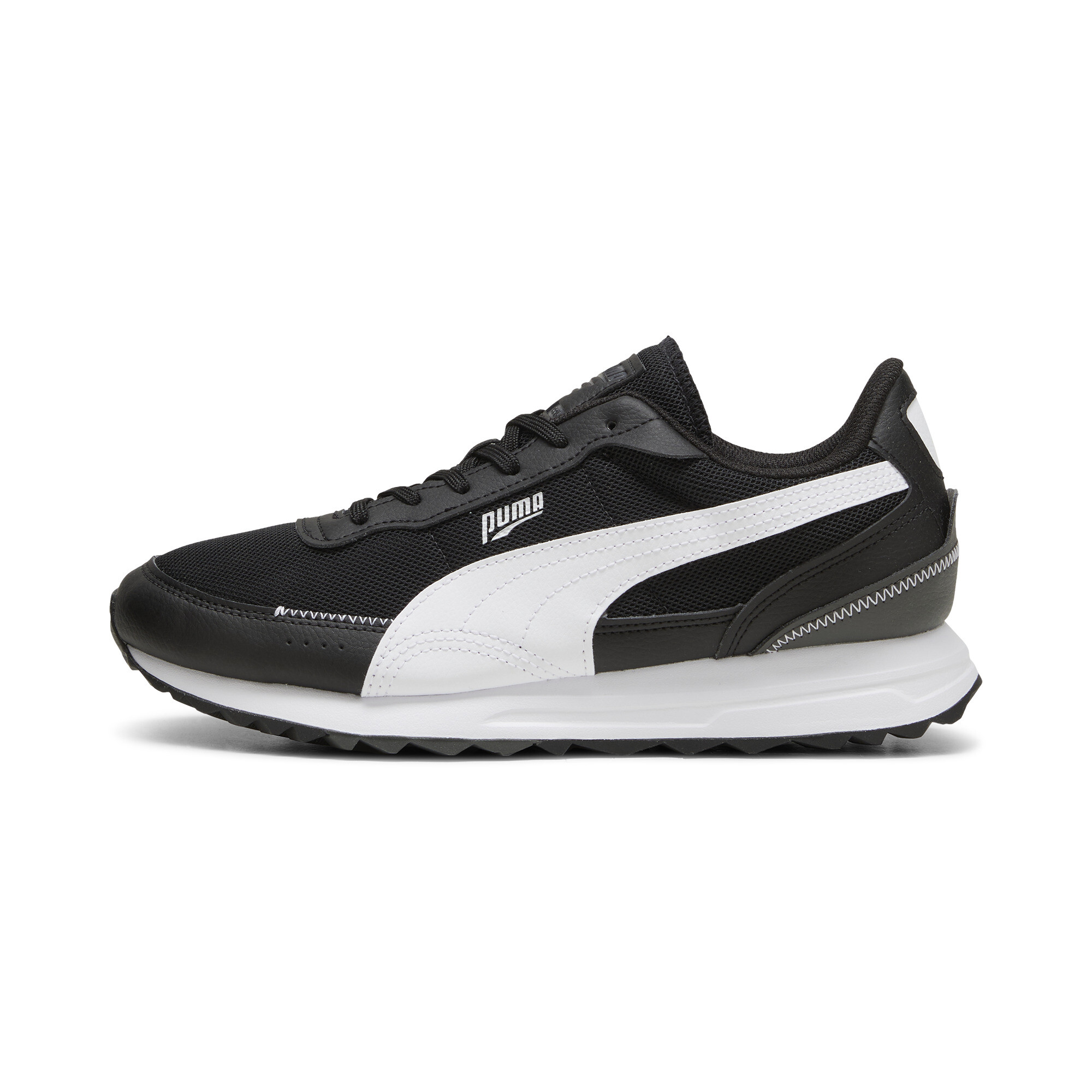 Puma Road Rider Leather Sneakers Schuhe | Mit Plain | Black/White | Größe: 46