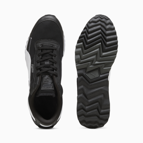 Road Rider Leather Sneakers, PUMA Black-PUMA White, large-ZAF