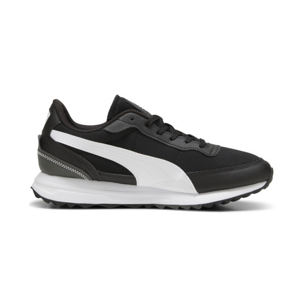 Puma black leather sneakers sale