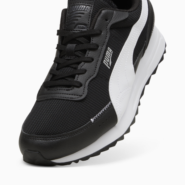 Road Rider Leather Sneakers, PUMA Black-PUMA White, large-ZAF