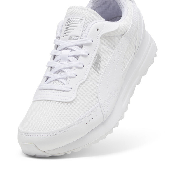 Road Rider Leather Sneakers, PUMA White-PUMA White, large-ZAF