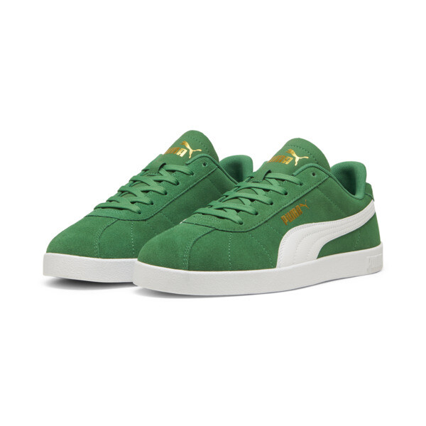 PUMA Club II Suede Sneakers Unisex, Archive Green-PUMA White-PUMA Gold, large-ZAF