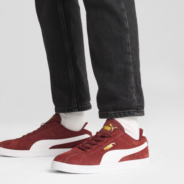 Red and gold puma suede on sale