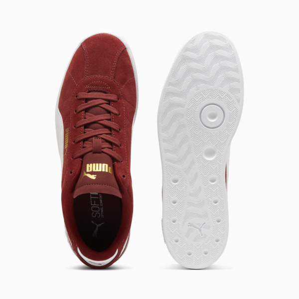 Zapatillas PUMA Club II Gamuza, Intense Red-PUMA White-PUMA Gold, large-ARG