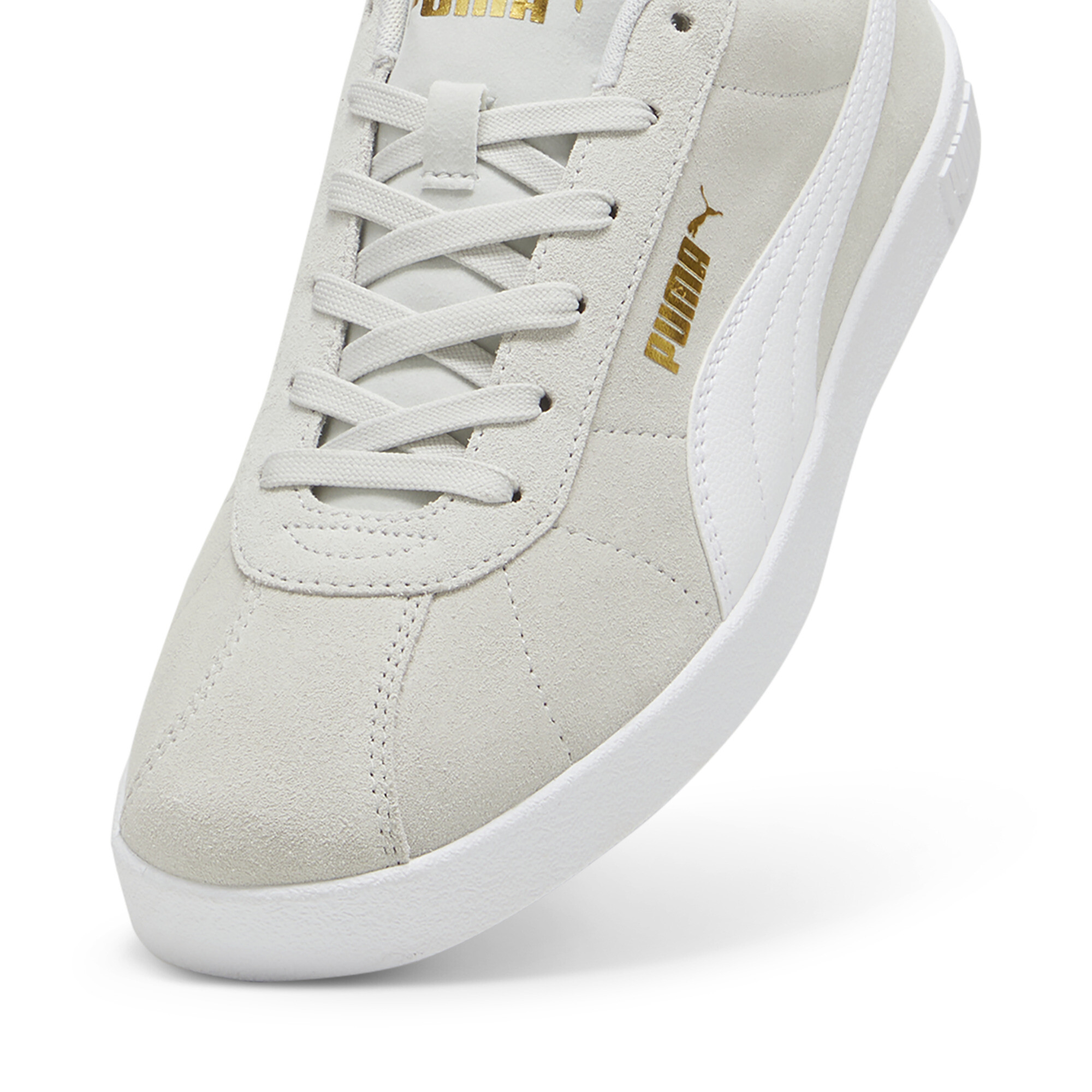 PUMA Club II Suede unisex sneakers, Grijs/Wit/Goud