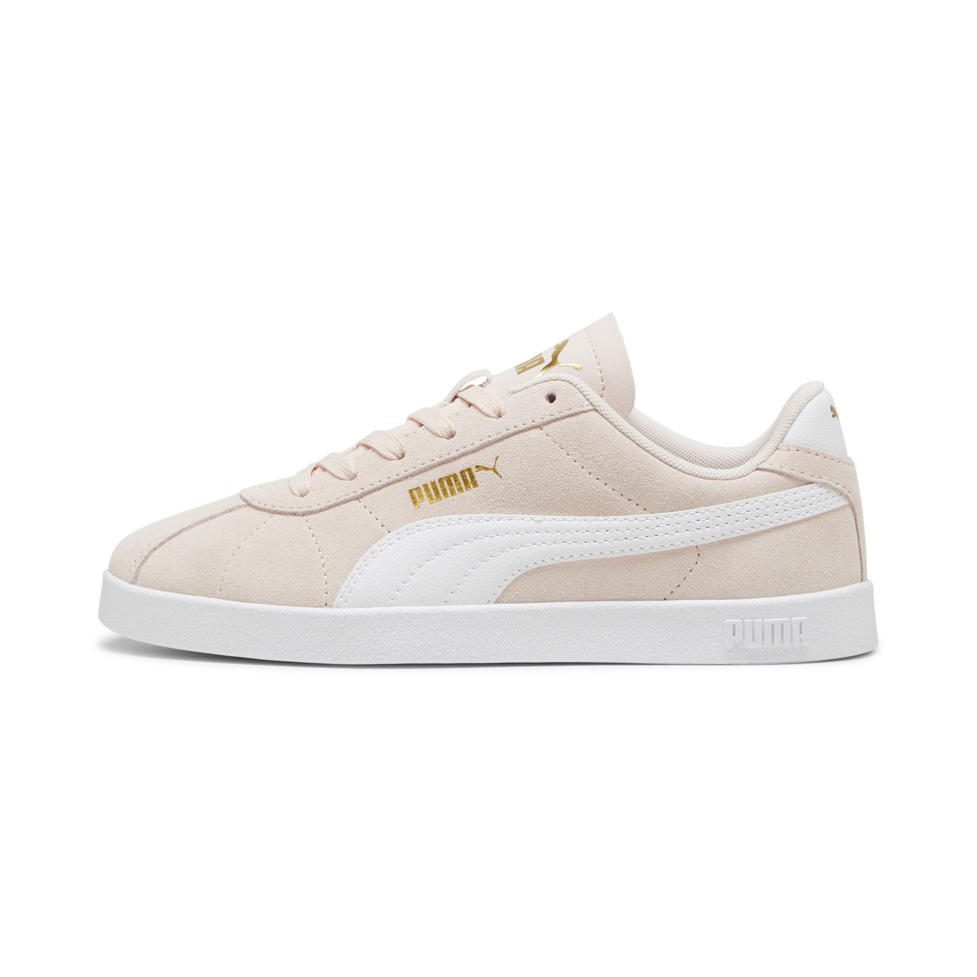 Puma Club II Suede Sneakers Unisex Schuhe | Mit Plain | Island Pink/White/Gold | Größe: 38.5