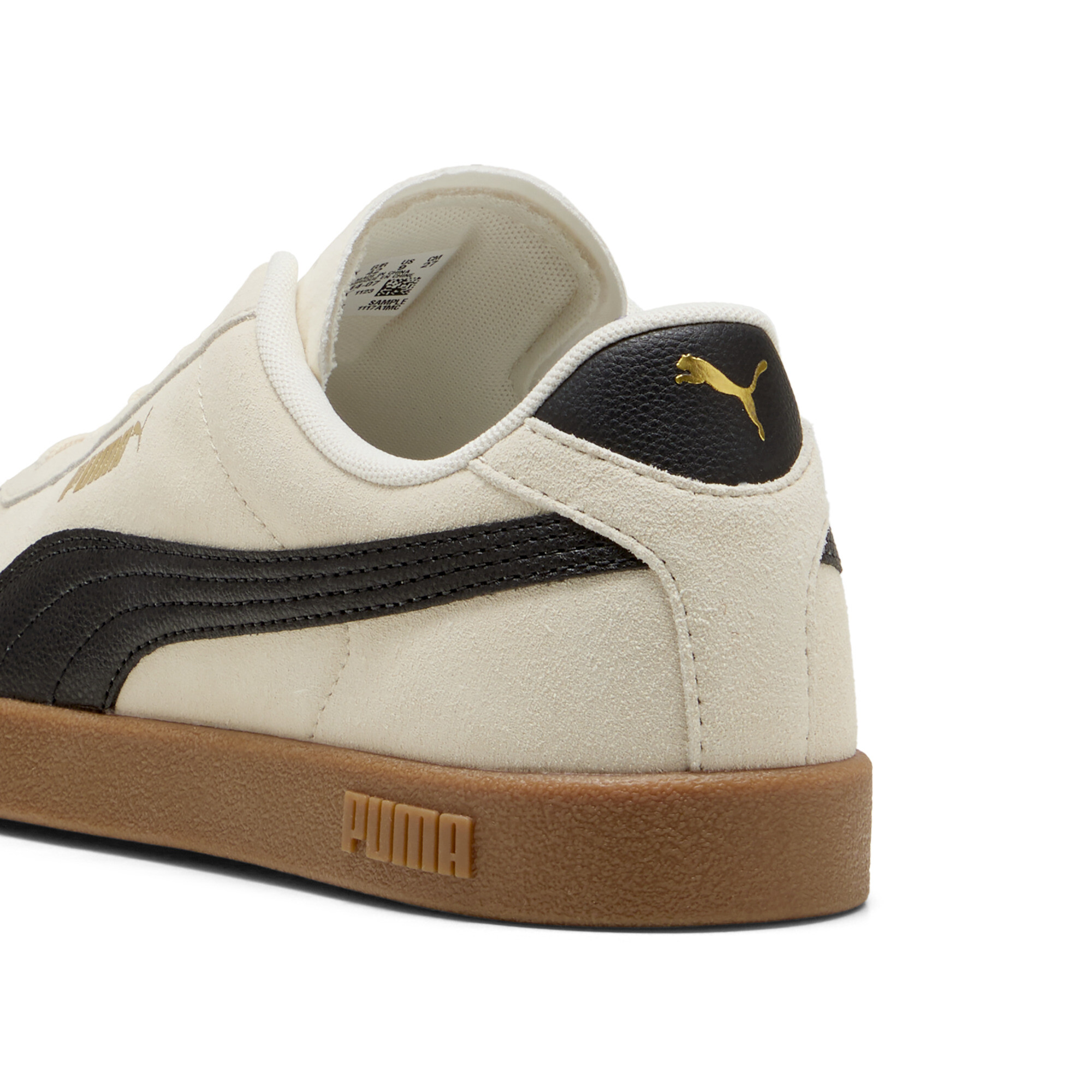 PUMA Club II Suede unisex sneakers, Zwart/Goud, Maat 42 thumbnail 5