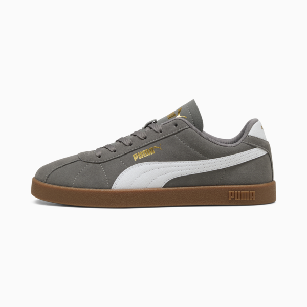 PUMA Club II Suede Sneakers Unisex, Cast Iron-PUMA White, large-ZAF