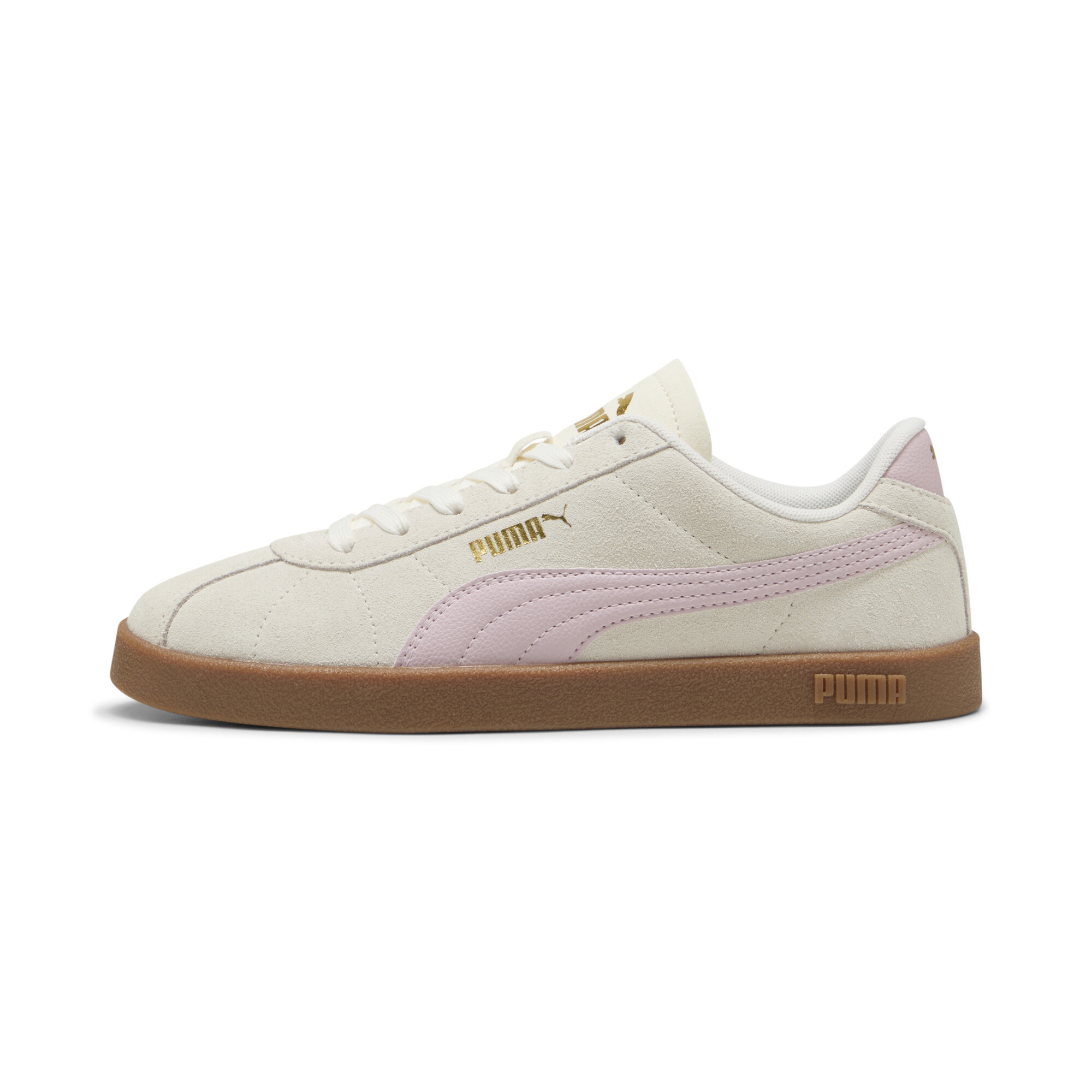 Puma Club II Suede Sneakers Unisex Schuhe | Mit Plain | Warm White/Rose Mauve/Gum | Größe: 37