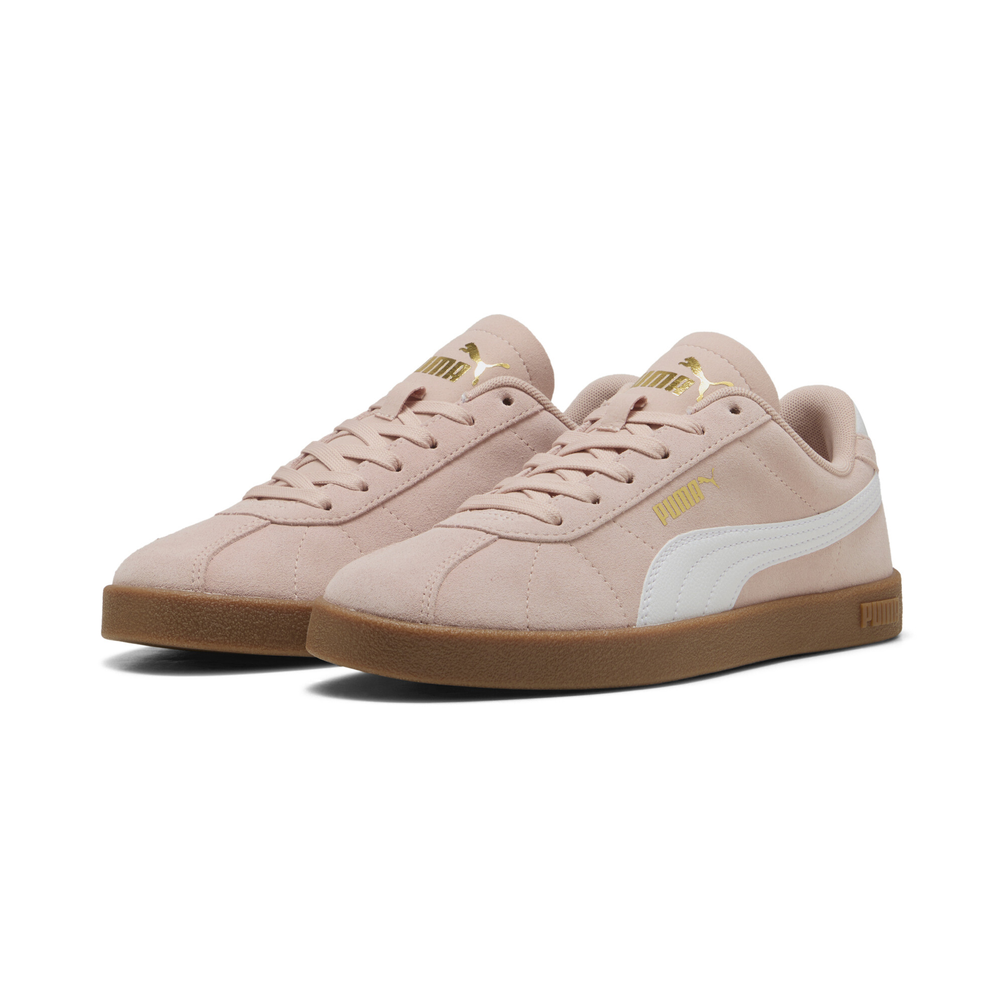 PUMA Club II Suede unisex sneakers, Roze/Wit, Maat 36 thumbnail 6