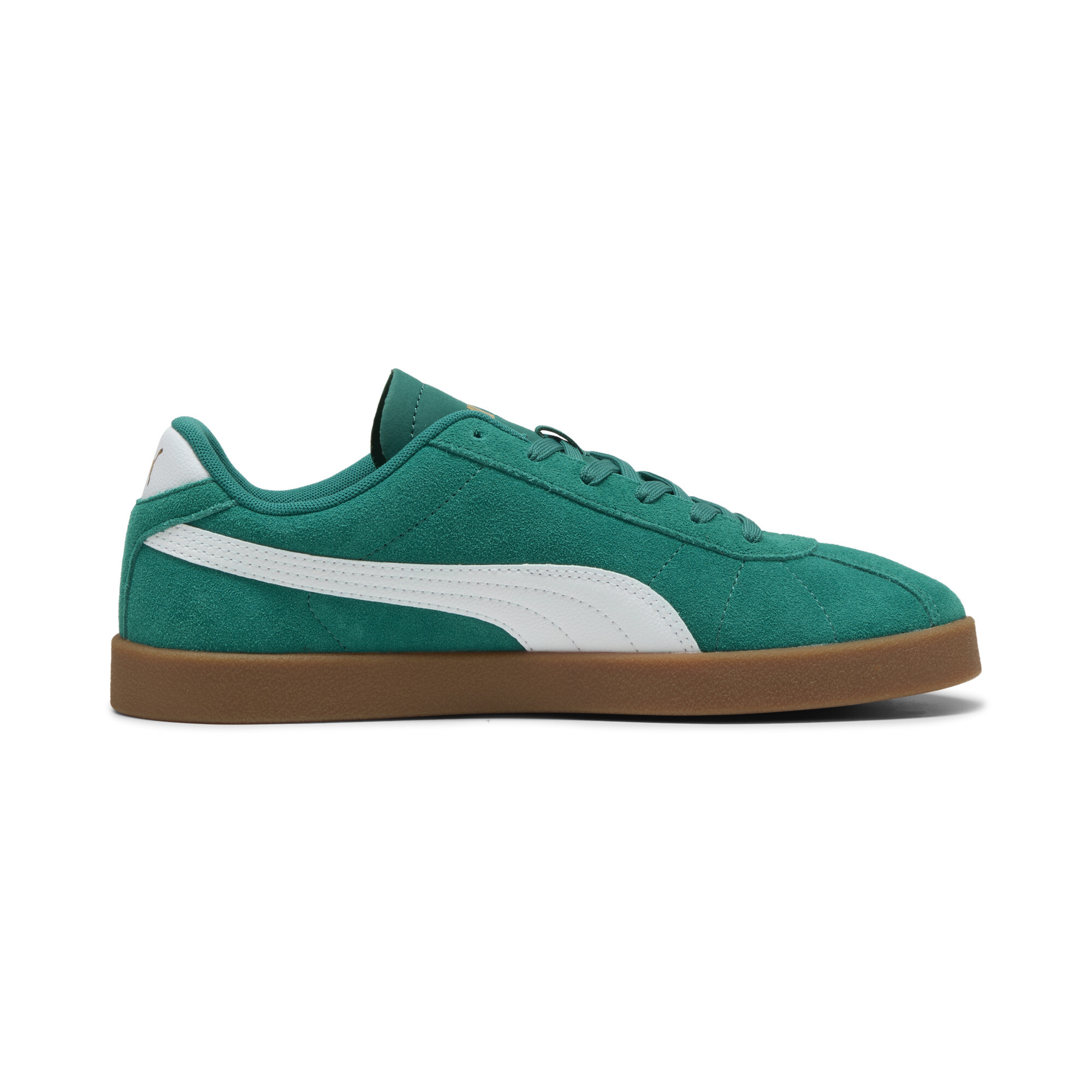 PUMA Club II Suede unisex sneakers, Groen/Wit/Goud, Maat 42 thumbnail 3