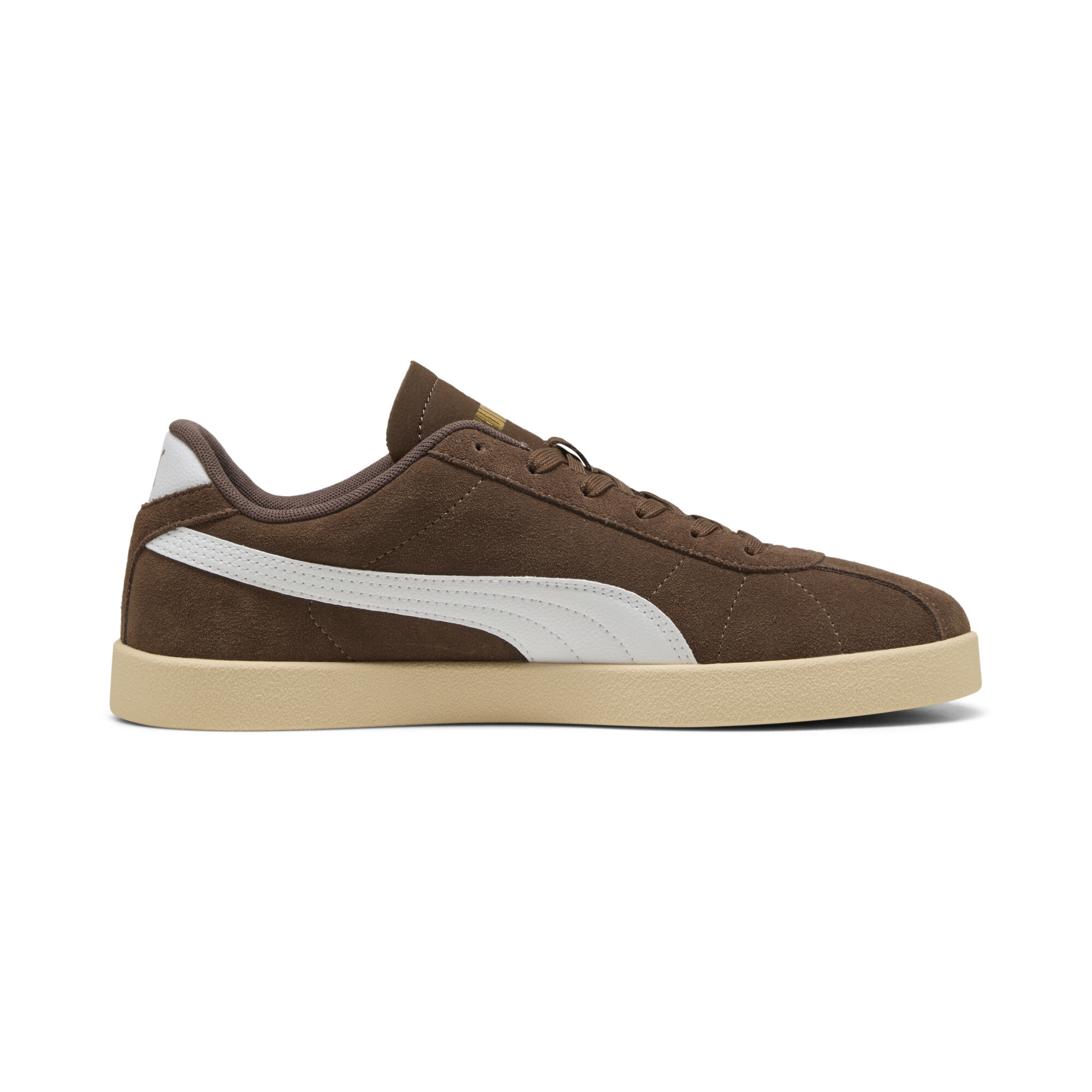PUMA Club II Suede unisex sneakers, Wit/Goud/Brons, Maat 43 thumbnail 3