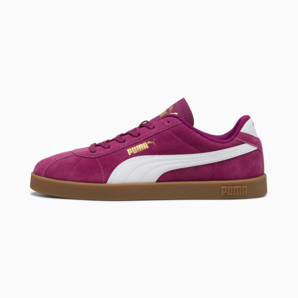 PUMA Club II Suede Sneakers Unisex, Berry-PUMA White-PUMA Gold, large-ZAF