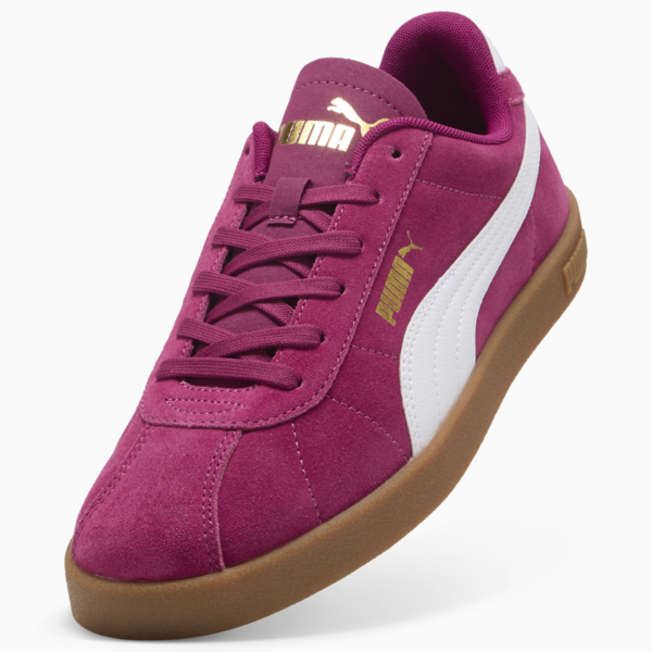 PUMA Club II Suede Sneakers Unisex, Berry-PUMA White-PUMA Gold, large-ZAF