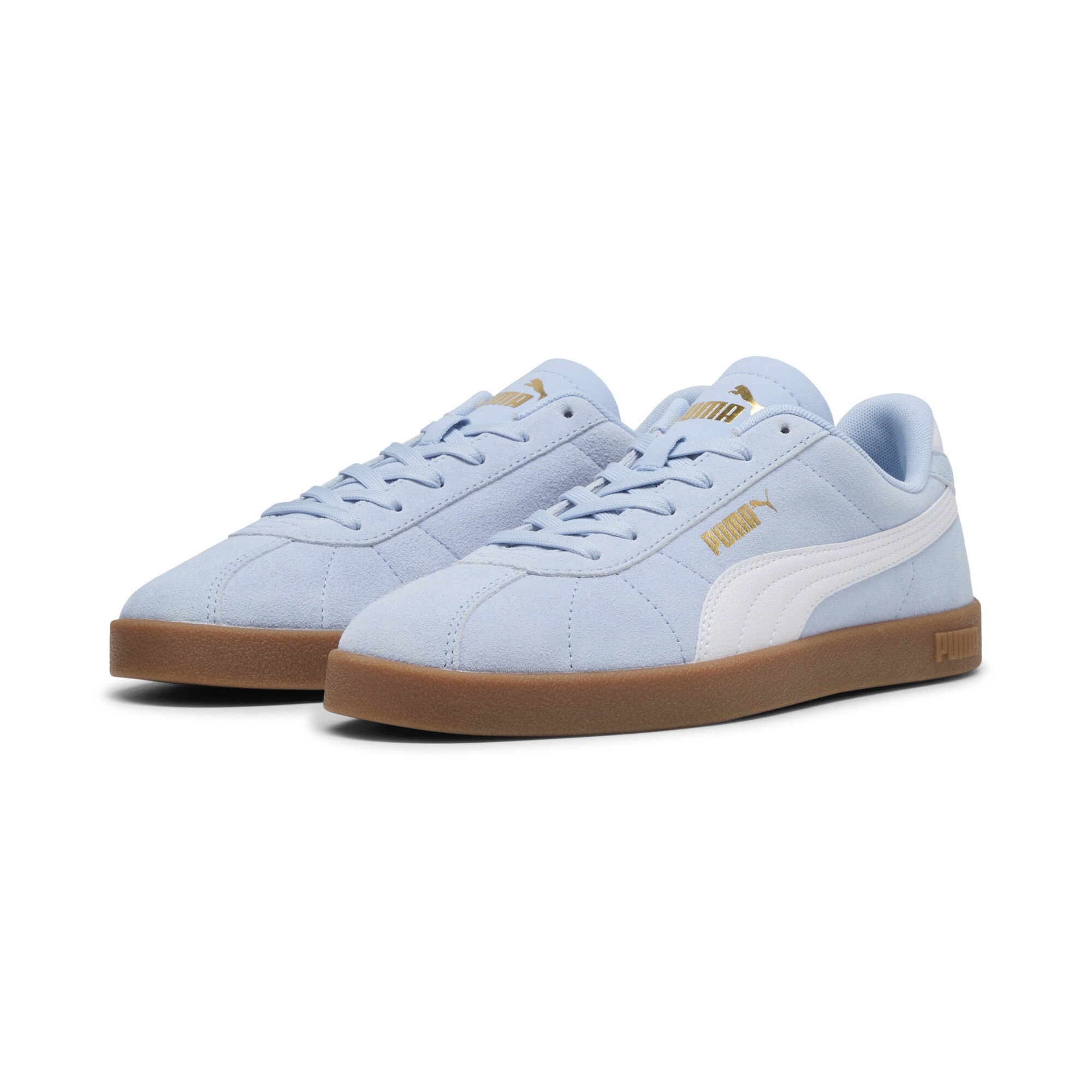 PUMA Club II Suede unisex sneakers, Wit/Goud, Maat 47 thumbnail 6