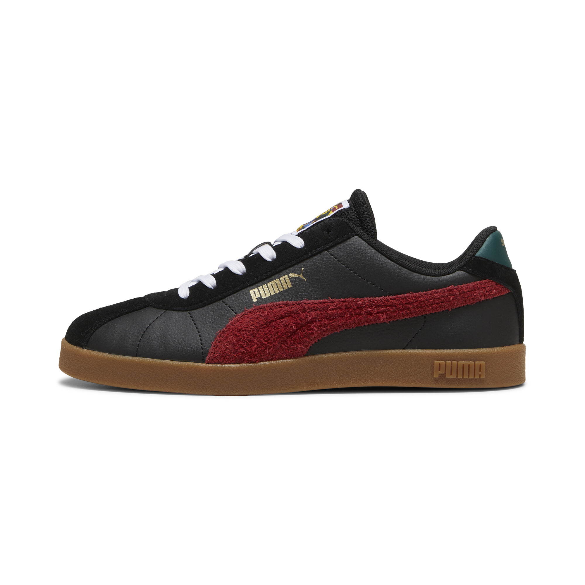 Puma Club II Year Of Sports Sneakers Unisex Schuhe | Black/Intense Red/Gum | Größe: 40.5