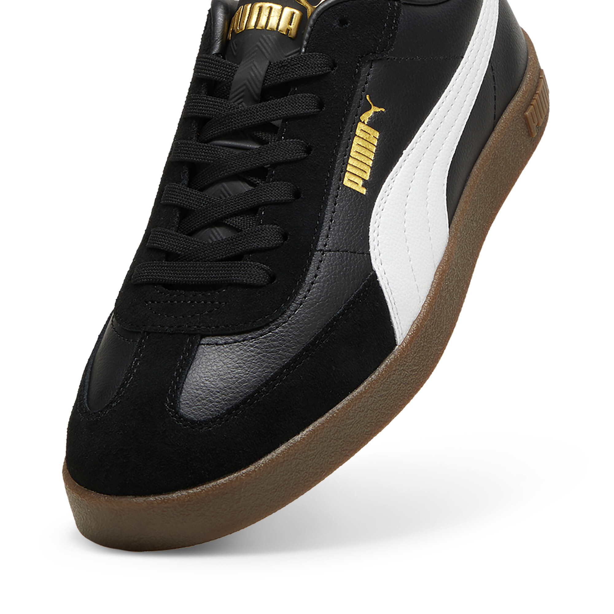 PUMA Puma Club II Era Unisex Sneakers - PUMA Black-PUMA White-PUMA Gold - Maat 36