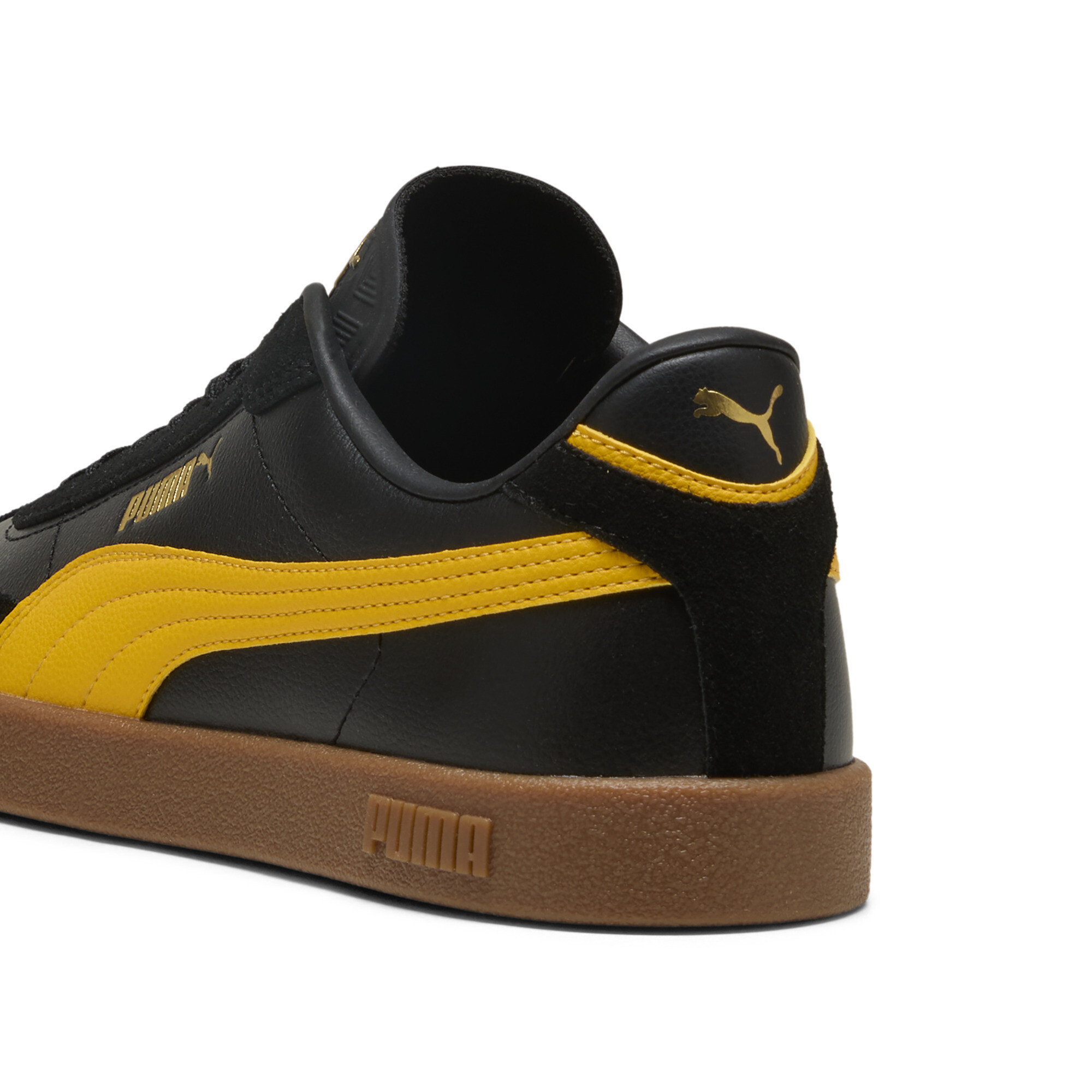 PUMA Club II Era unisex sneakers, Zwart/Geel, Maat 38,5 thumbnail 5