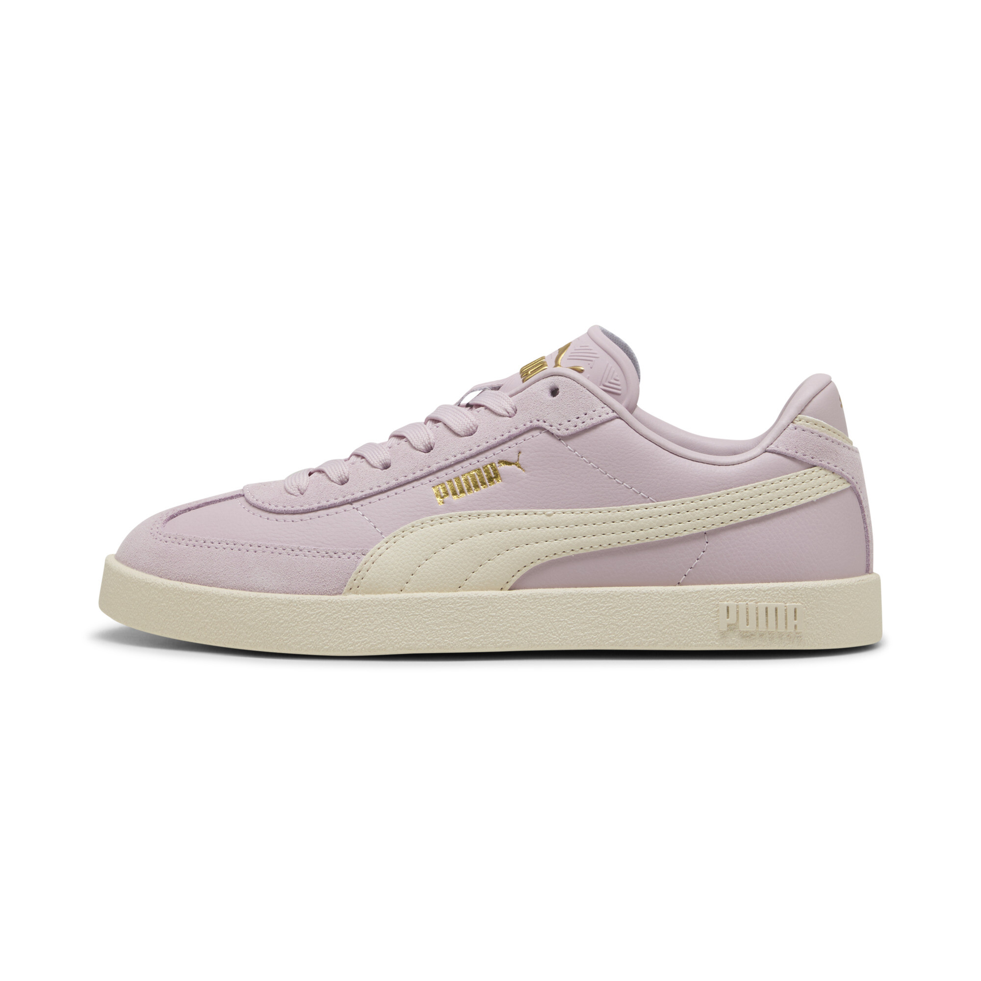 Puma Club II Era Sneakers Unisex Schuhe | Mit Plain | Rose Mauve/Alpine Snow/Gold | Größe: 46