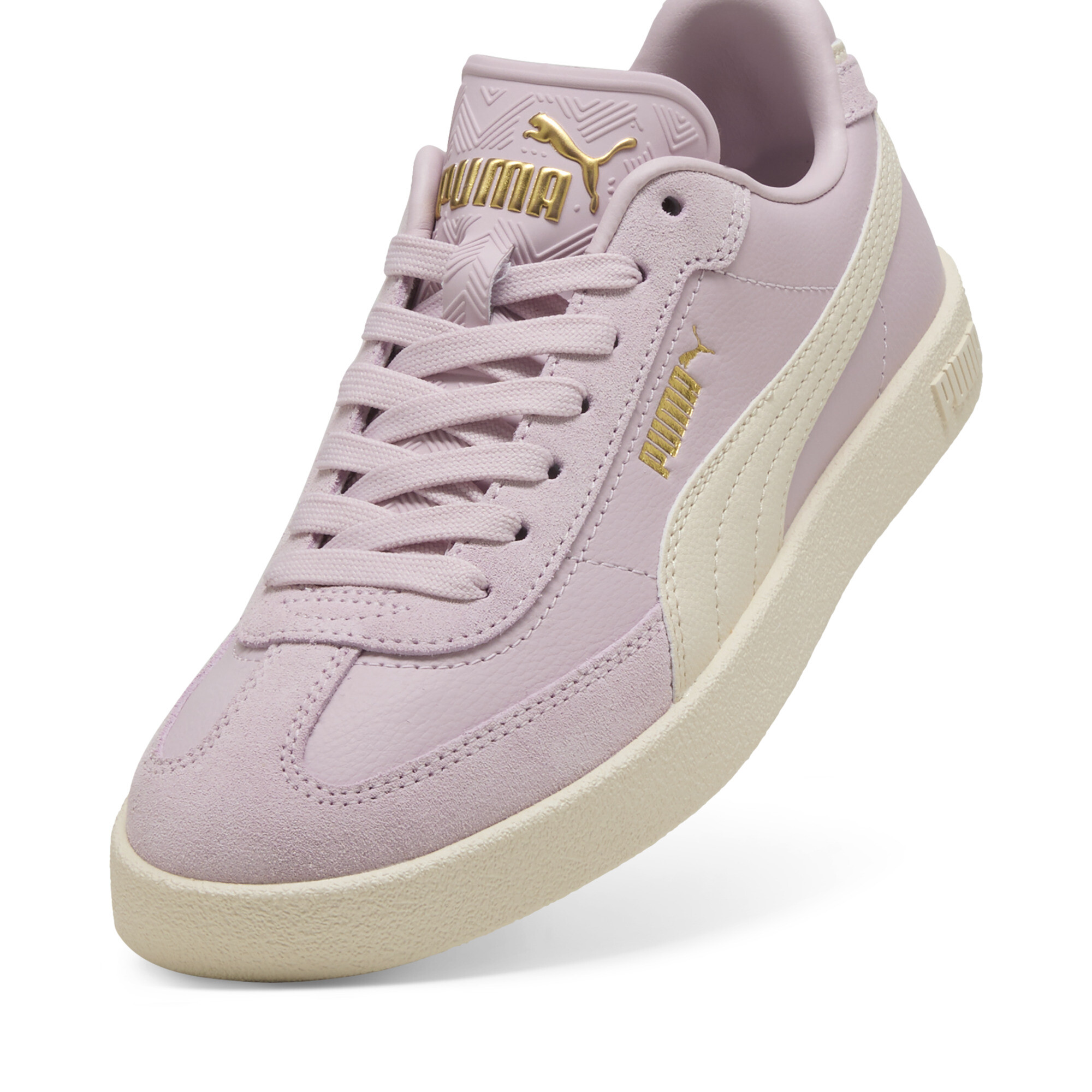 PUMA Club II Era unisex sneakers, Roze/Goud, Maat 39