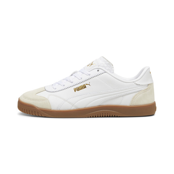 PUMA Club 5v5 Lux Men's Sneakers in Alpine Snow/White/Gold - 397449_01