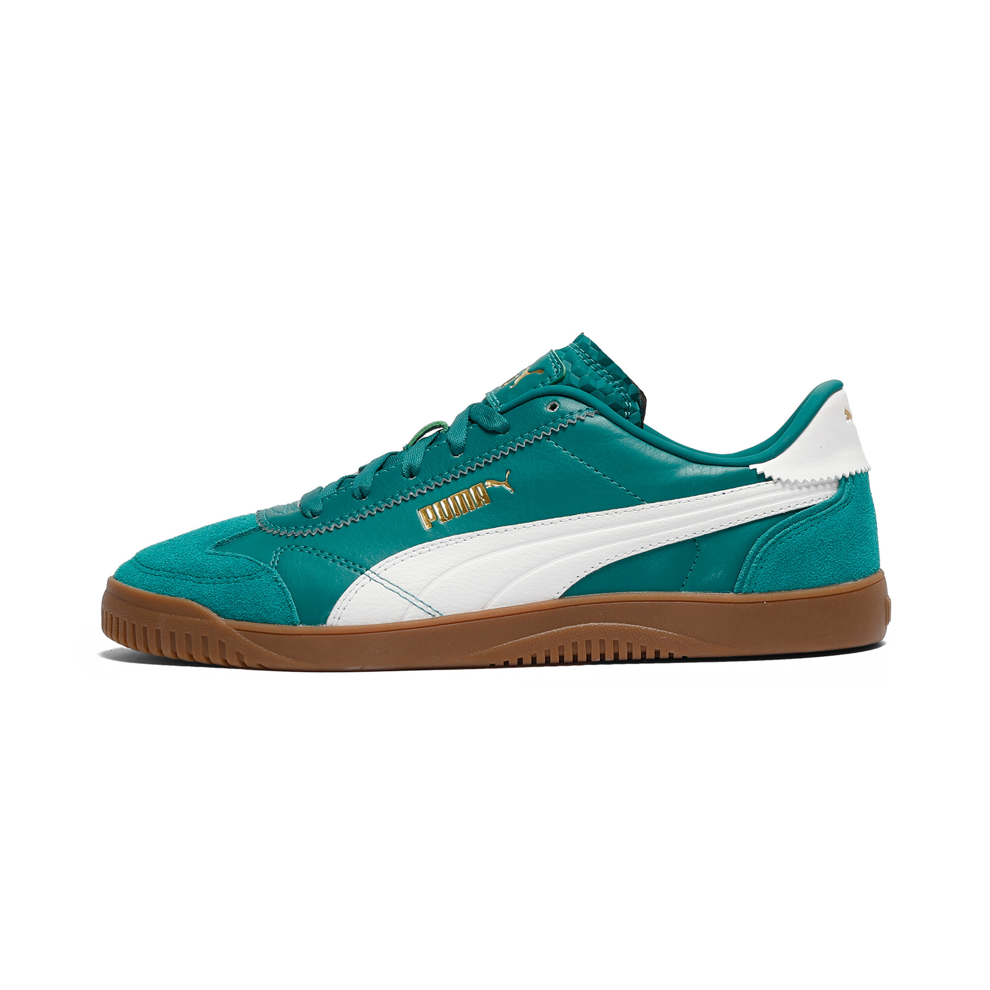 PUMA Club 5v5 Lux Men's Sneakers in Wild Green/White/Gold - 397449_07