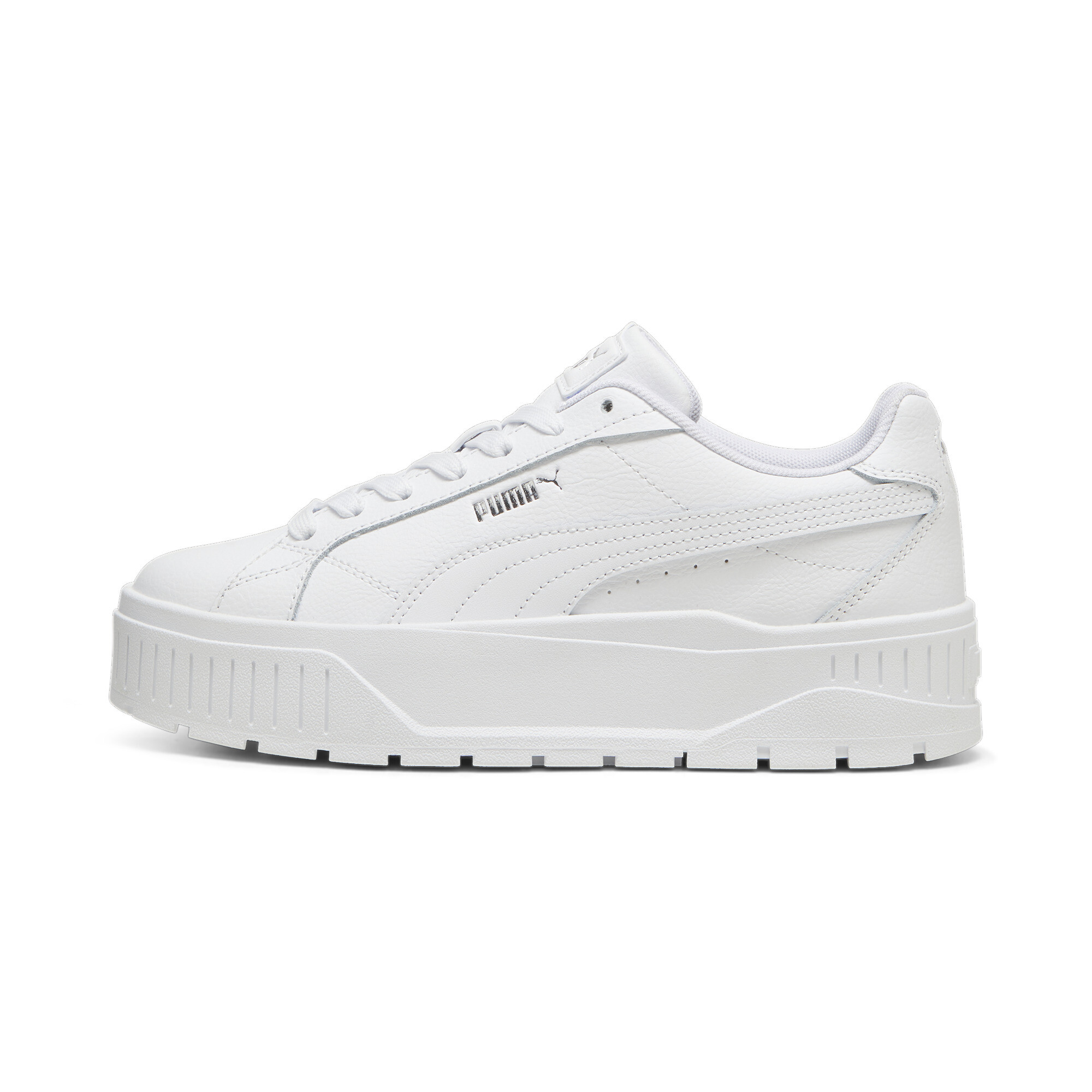 Puma Karmen II Leather Sneakers Damen Schuhe | White/Silver | Größe: 38