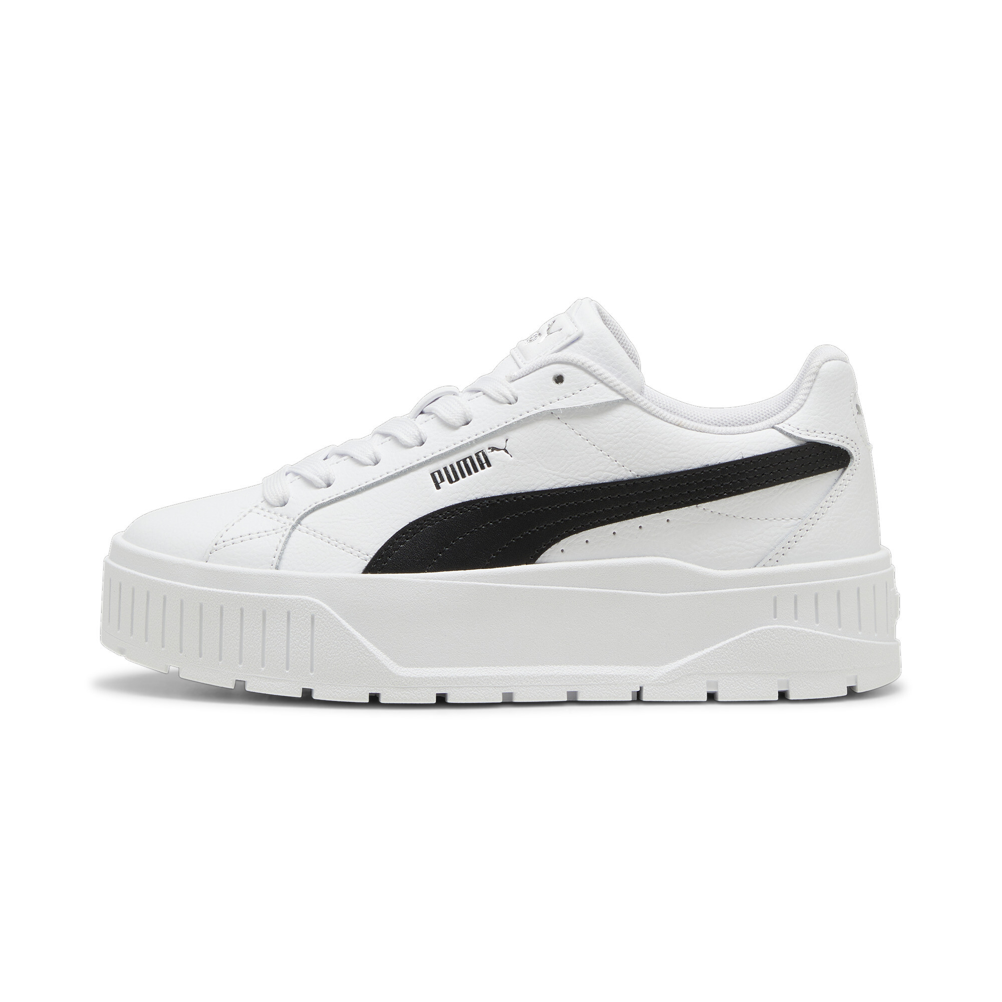 Puma Karmen II Leather Sneakers Damen Schuhe | White/Black/Silver | Größe: 42.5