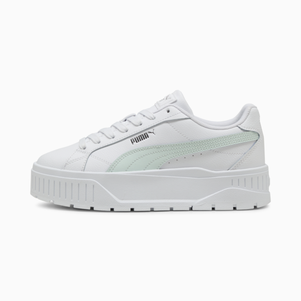 Zapatillas Karmen II Cuero para mujer, PUMA White-Peaceful Blue, large-ARG