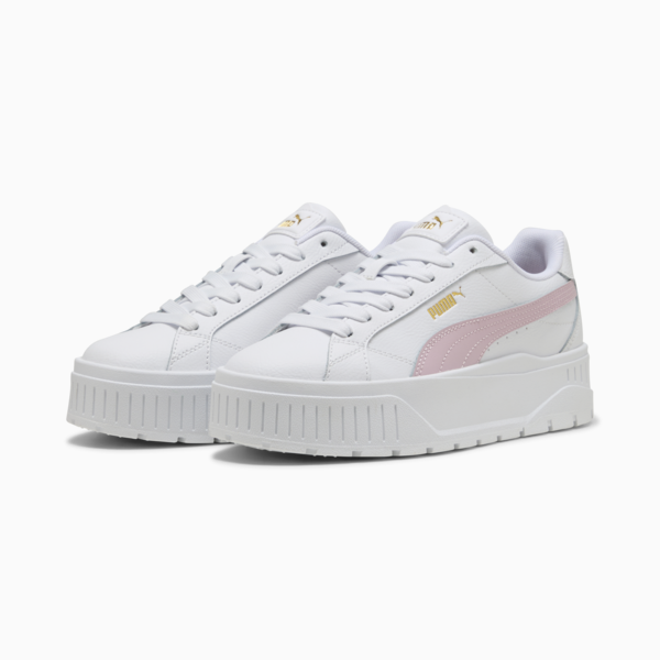 Zapatillas Karmen II Cuero para mujer, PUMA White-Rose Mauve, large-ARG