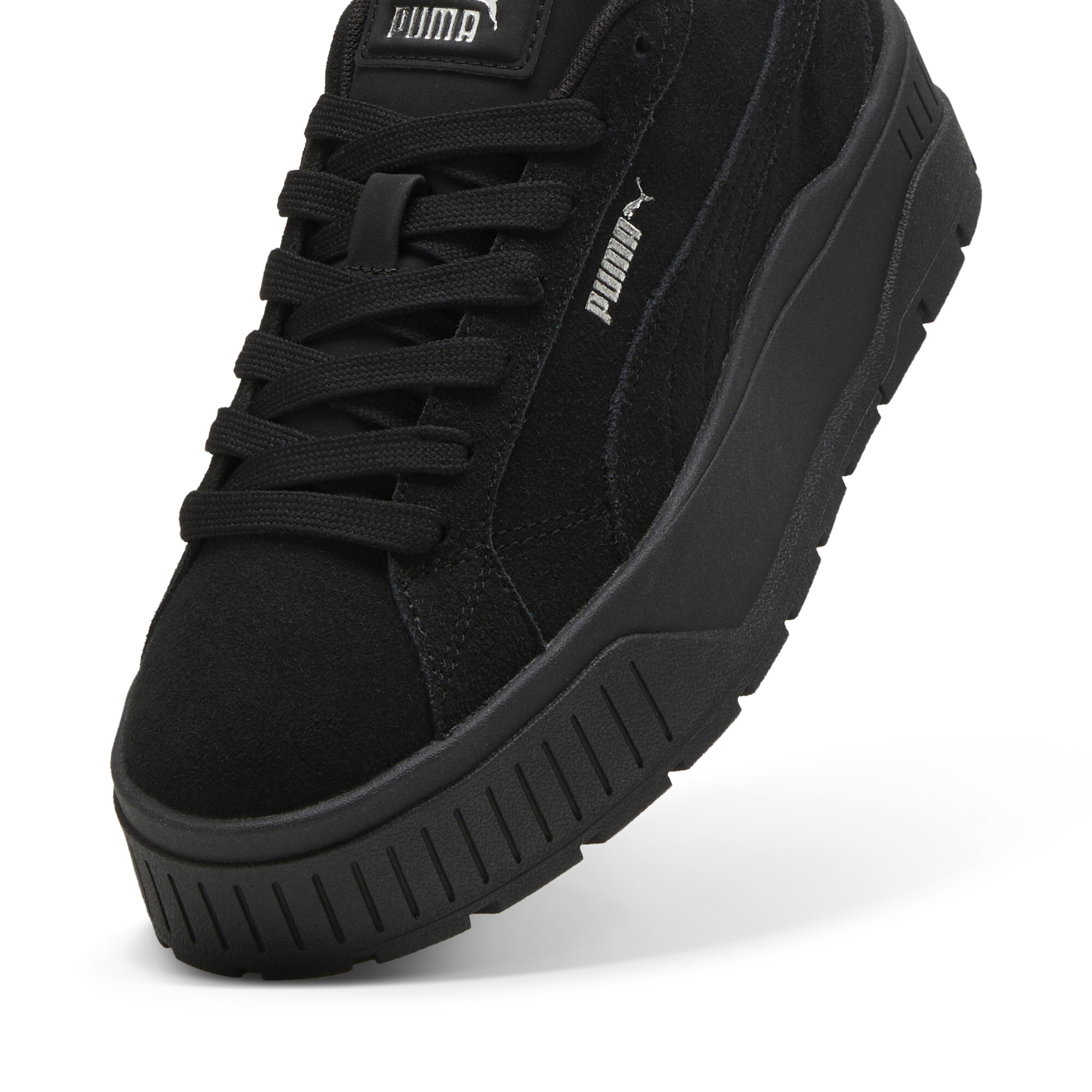 Karmen II sneakers voor Dames, Zwart/Zilver, Maat 36 | PUMA