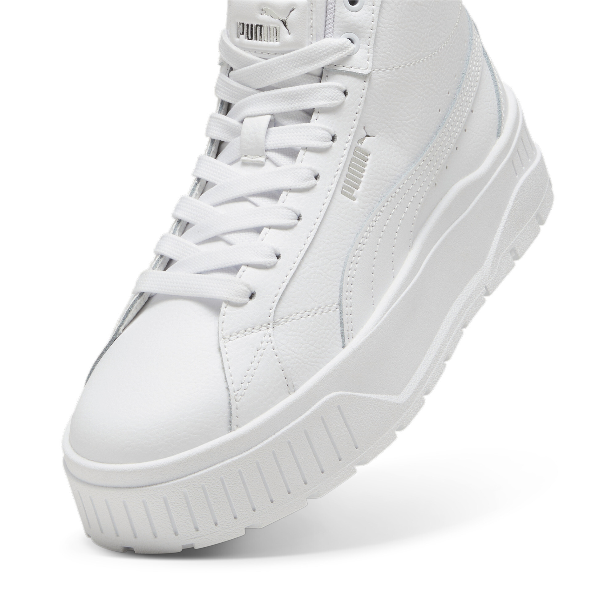 PUMA Karmen II Mid sneakers voor Dames, Zilver/Wit