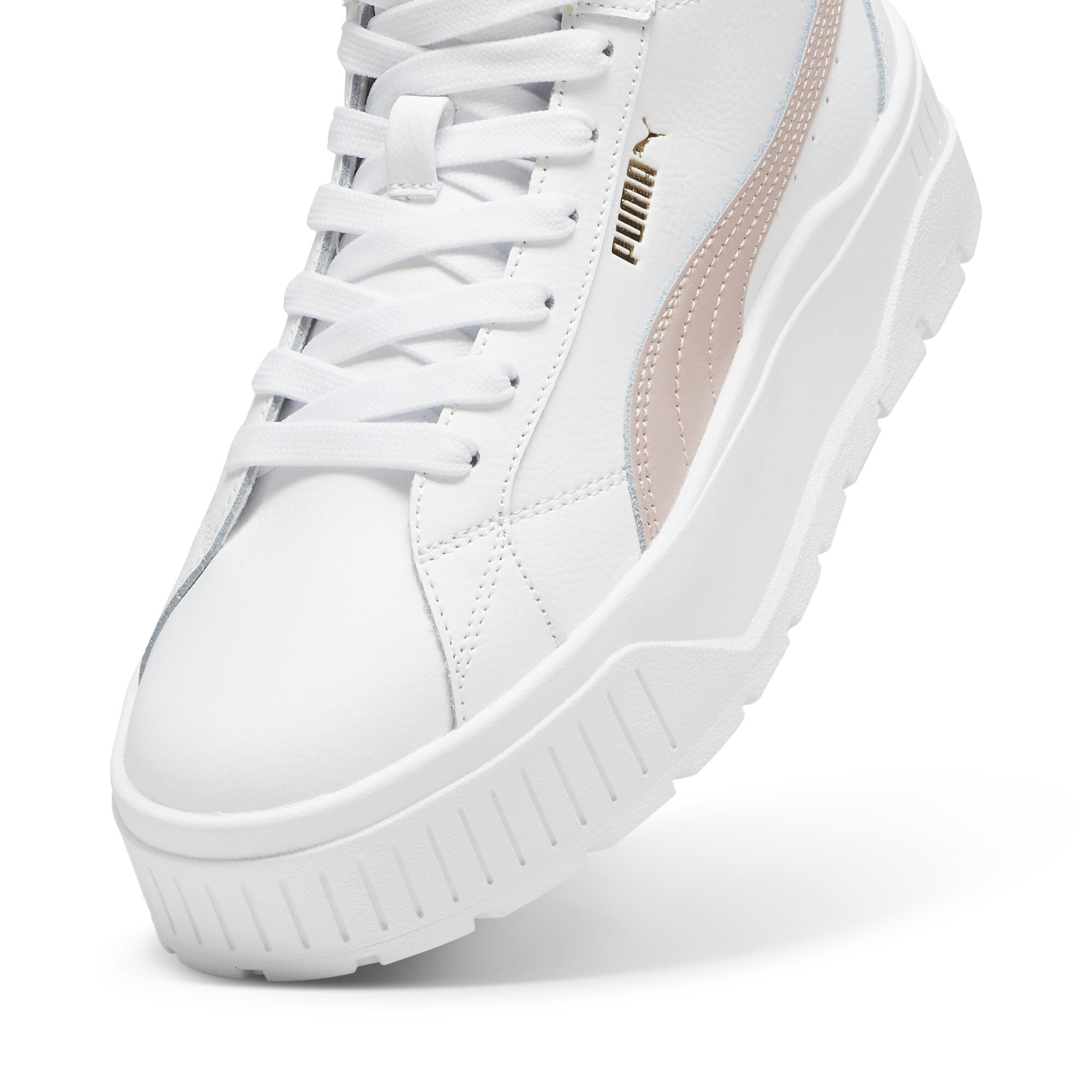 Women's Puma Karmen II Mid Sneakers, White, Size 40.5, Shoes