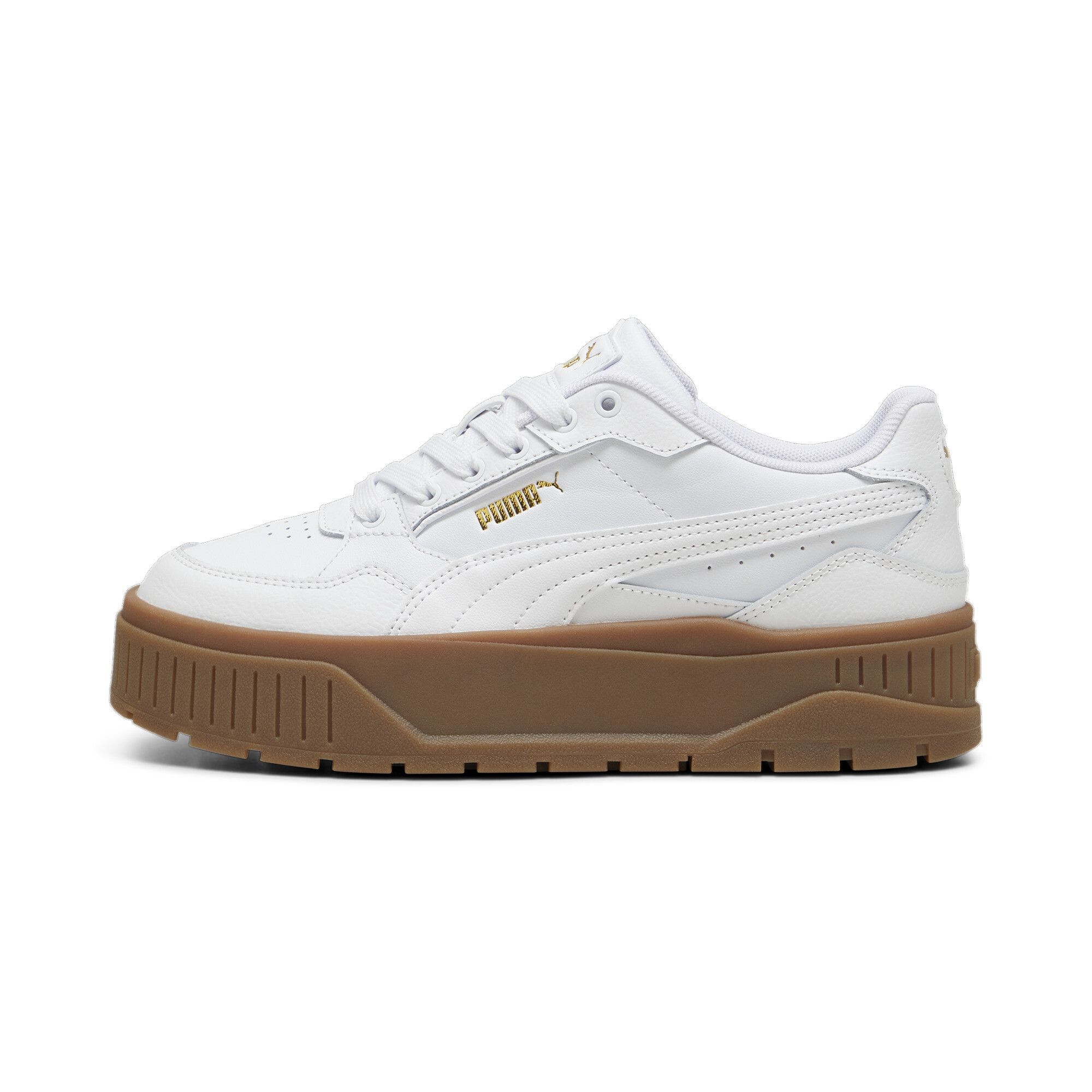 Puma Karmen II Idol Sneakers Damen Schuhe | White/Gold | Größe: 43