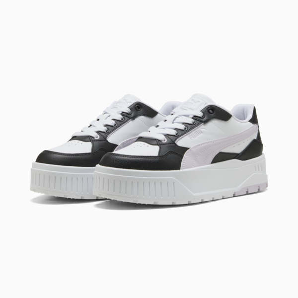 Zapatillas Karmen II Idol para mujer, PUMA White-Lilac Frost-PUMA Black, large-ARG
