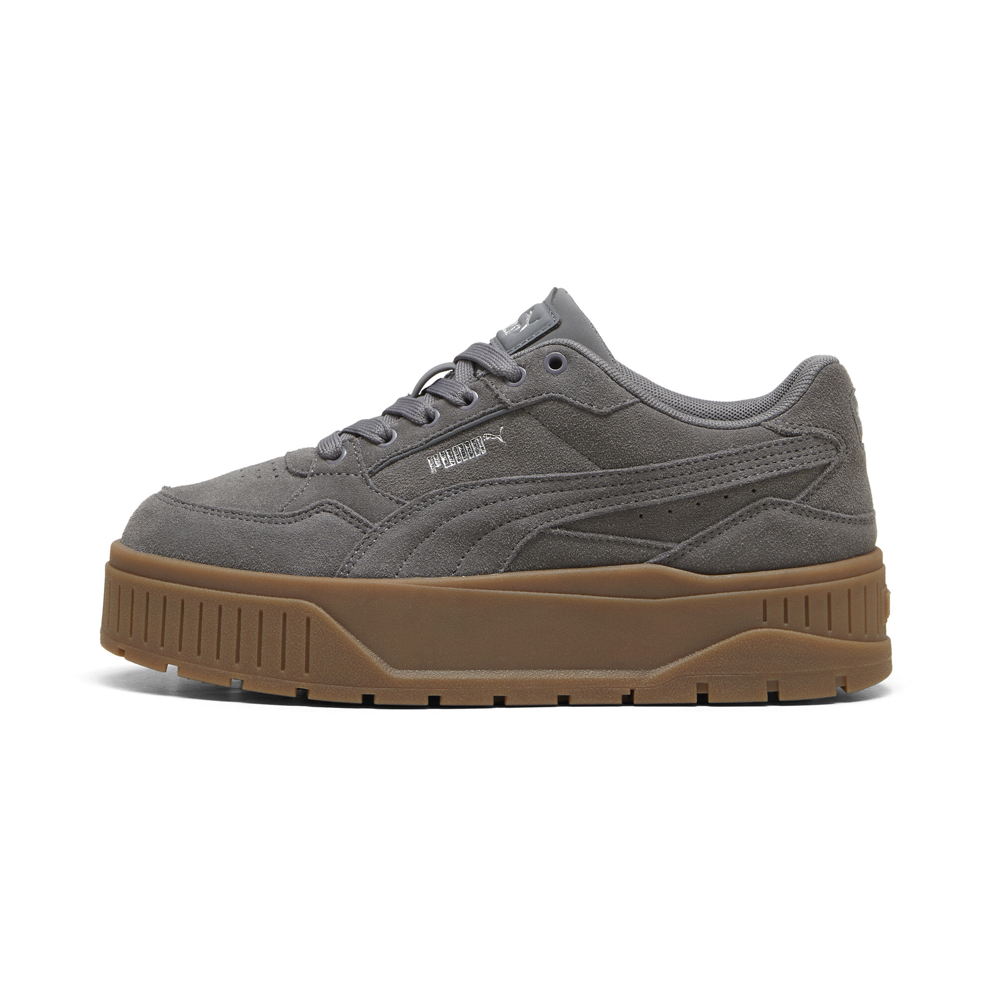 Puma Karmen II Idol Suede Sneakers Damen Schuhe | Cool Dark Gray/Cool Dark Gray | Größe: 38.5