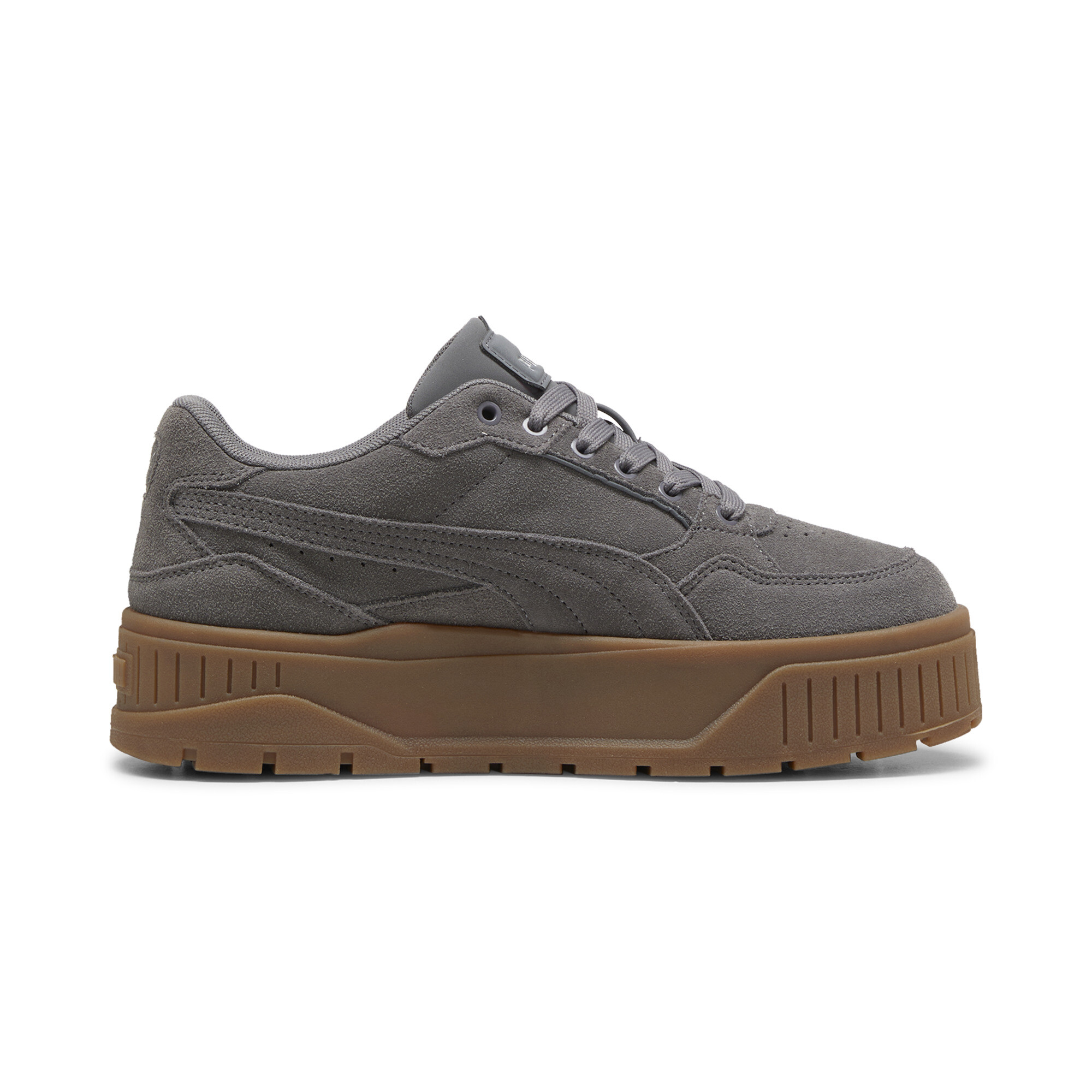 Women's Puma Karmen II Idol Suede Sneakers, Gray, Size 37, Shoes