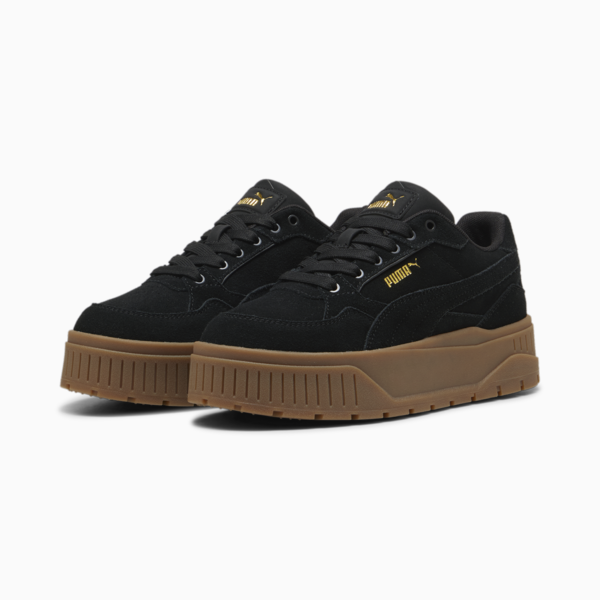 Zapatillas Karmen II Idol Gamuza para mujer, PUMA Black-PUMA Black-PUMA Gold, large-ARG