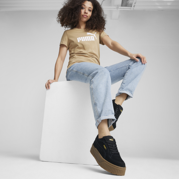 Zapatillas Karmen II Idol Gamuza para mujer, PUMA Black-PUMA Black-PUMA Gold, large-ARG