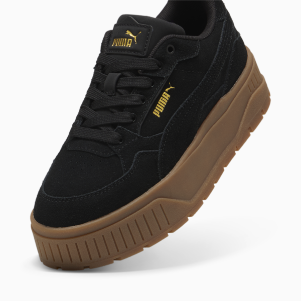 Zapatillas Karmen II Idol Gamuza para mujer, PUMA Black-PUMA Black-PUMA Gold, large-ARG