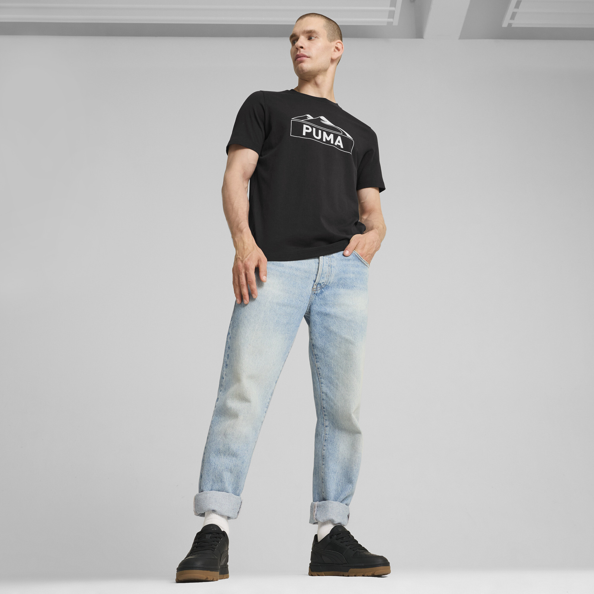 PUMA Caven 2.0 Abrupt unisex sneakers, Zwart/Wit, Maat 37,5 thumbnail 7