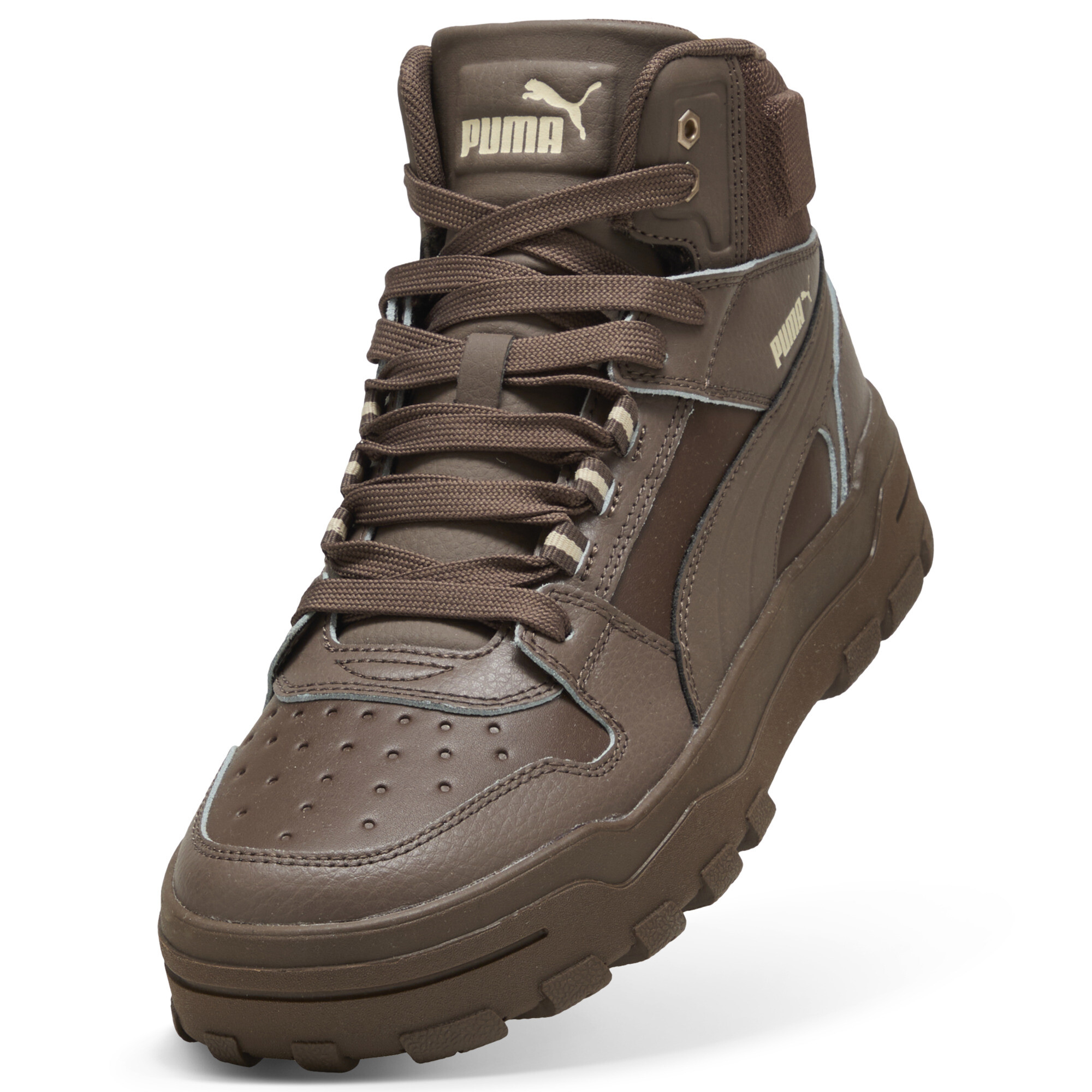 PUMA Rebound Abrupt unisex sneakers, Wit/Brons, Maat 44,5 thumbnail 2