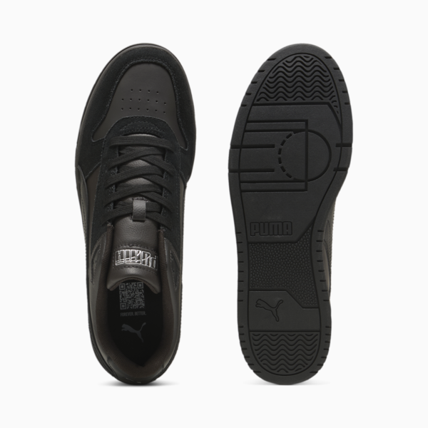 Rebound Game Low Suede Sneakers Unisex, PUMA Black-Galactic Gray-Flat Dark Gray, large-ZAF