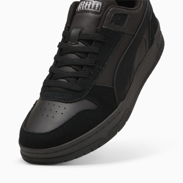 Rebound Game Low Suede Sneakers Unisex, PUMA Black-Galactic Gray-Flat Dark Gray, large-ZAF