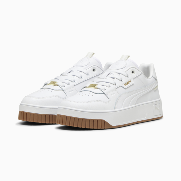 Zapatillas Carina Street Lux para mujer, PUMA White-PUMA White-PUMA Gold, large-ARG