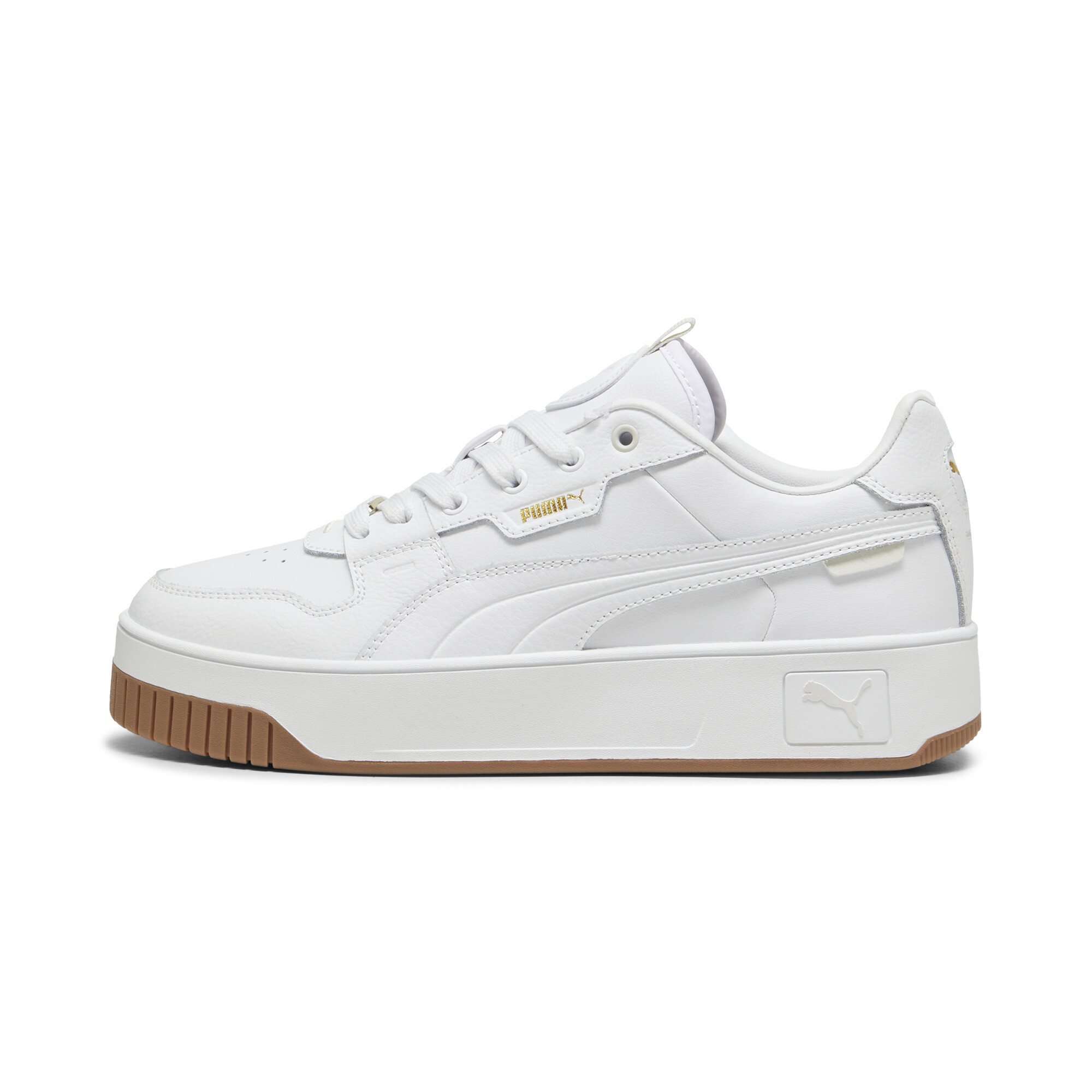 Puma Carina Street Lux Sneakers Damen Schuhe | White/Gold | Größe: 38.5