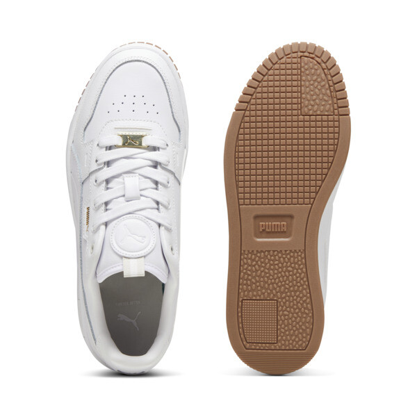 Zapatillas Carina Street Lux para mujer, PUMA White-PUMA White-PUMA Gold, large-ARG