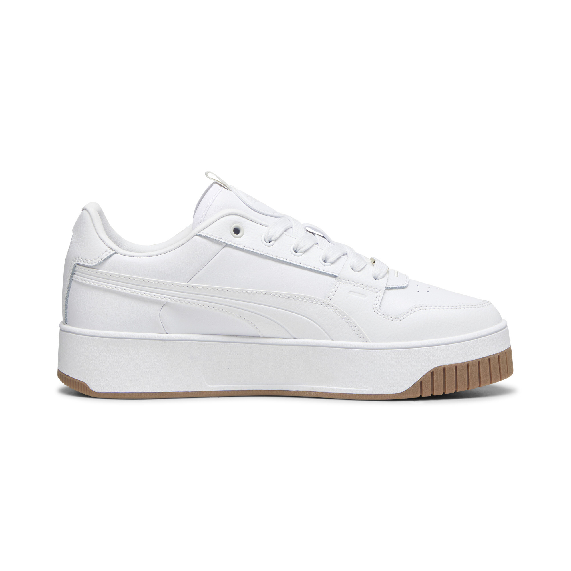 Women's Puma Carina Street Lux Sneakers, White, Size 38.5, Shoes