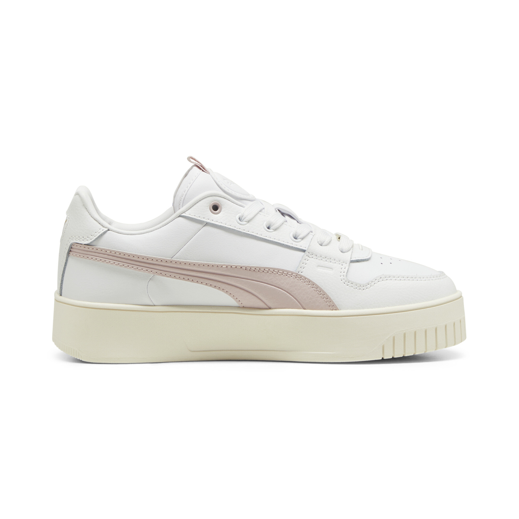 Women's Puma Carina Street Lux Sneakers, White, Size 37, Shoes