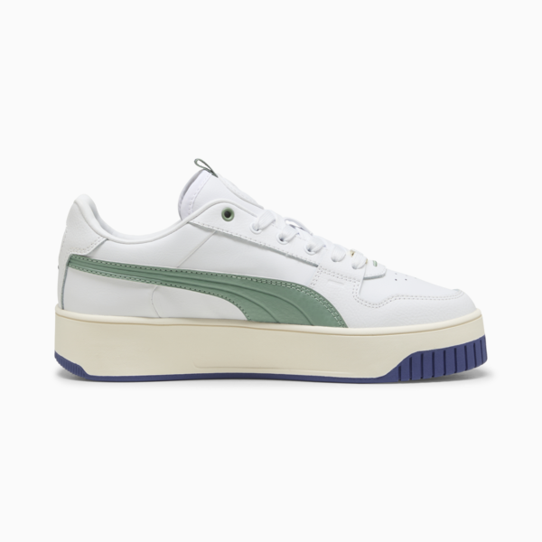 Carina Street Lux Sneakers Women, PUMA White-Green Moon-PUMA Gold, large-ZAF